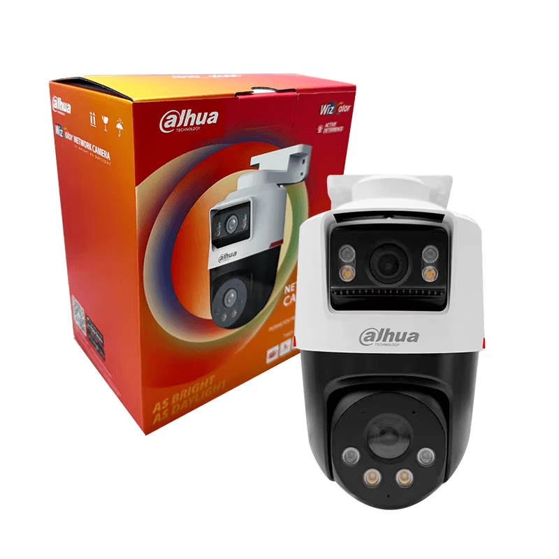 IPC-PTS2249B-E2-S-PV-PRO CAMARA PT POE IP 2+2MP 3.6MM WIZCOLOR 30MT WIZSENSE AUDIO 256GB(Sin Fuente)2