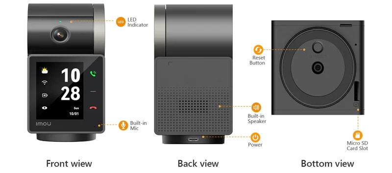 IPC-S2VN-5M0WR CAMARA REX VT MONITOR LLAMADA 3.6mm 5MP AUDIO BIDIRECCIONAL 256GB WIFI 2.4Ghz. IMOU2