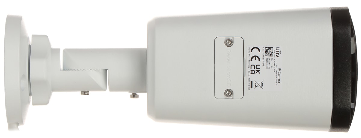 IPC2314SB-ADF40KM-I0 CAMARA BALA IP POE 4MP 4MM IR80MT INTRUSION ONVIF MIC IP67 H.265+ 512GB METAL SALIDA ALARMA AUDIO UÑV3