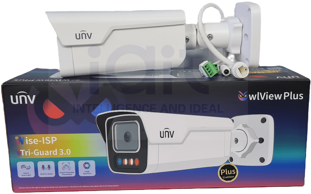 IPC2B14SE-ADF28KMC-WP-I1 CAMARA BALA IP POE 4MP 2.8mm Tri-Guard MIC ALARMA WIZCOLOR 40MT INSTRUSION LINEAS CRUZ METAL+PLASTICA MAX 512GB METAL UÑV4