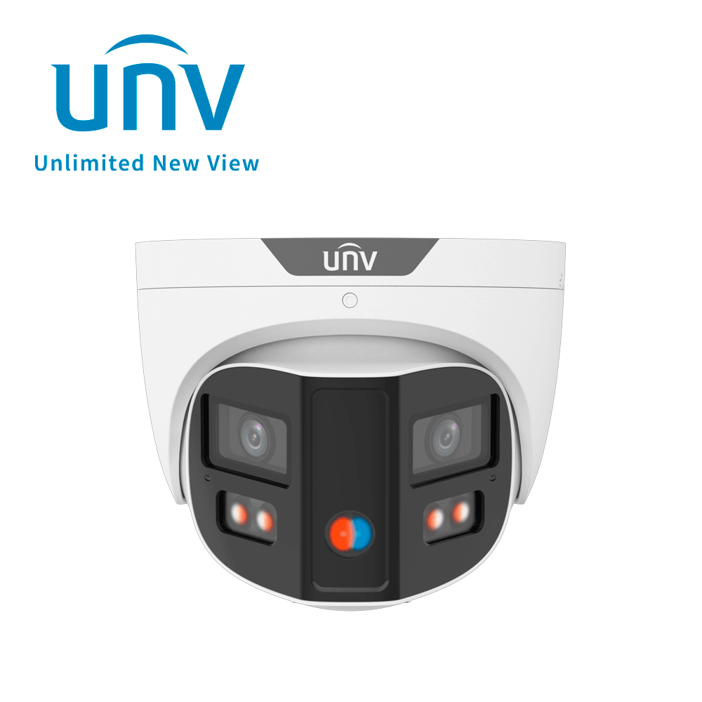 IPC3K28SE-ADF28KMC-DL-I0 CAMARA DOMO IP POE 8MP 2.8MM 180° DOBLE LENTES COLOR IR30MT ONVIF MIC IP67 METAL UÑV2