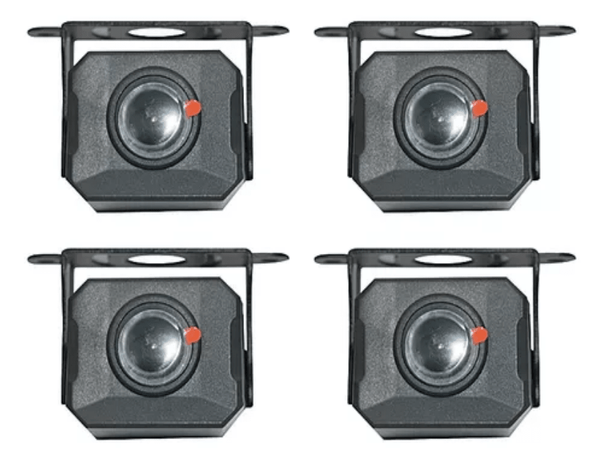 Kit BUS 12V~24V DVR Pantalla 10 PULGADA Con 4 Camaras FHD COLOR Camion O Bus 1X15M 3X5M Max128gb5