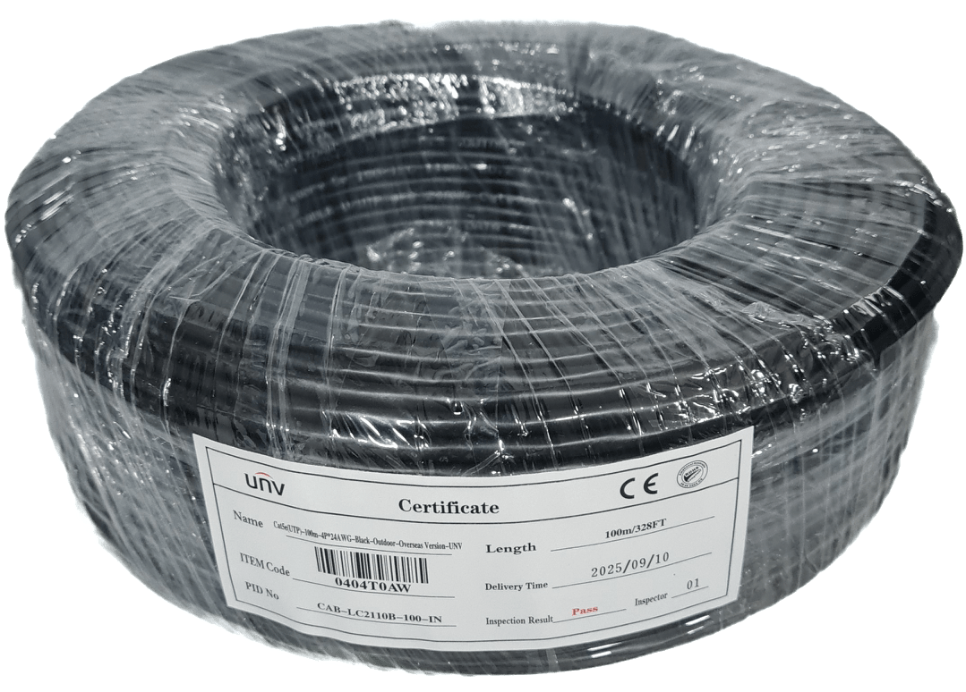 100MT CABLE UTP CAT5E EXTERIOR 99.99% COBRE OFC 0.52mm ,25AWG- ISO/IEC CAB-LC2110B-100-IN UÑV 0