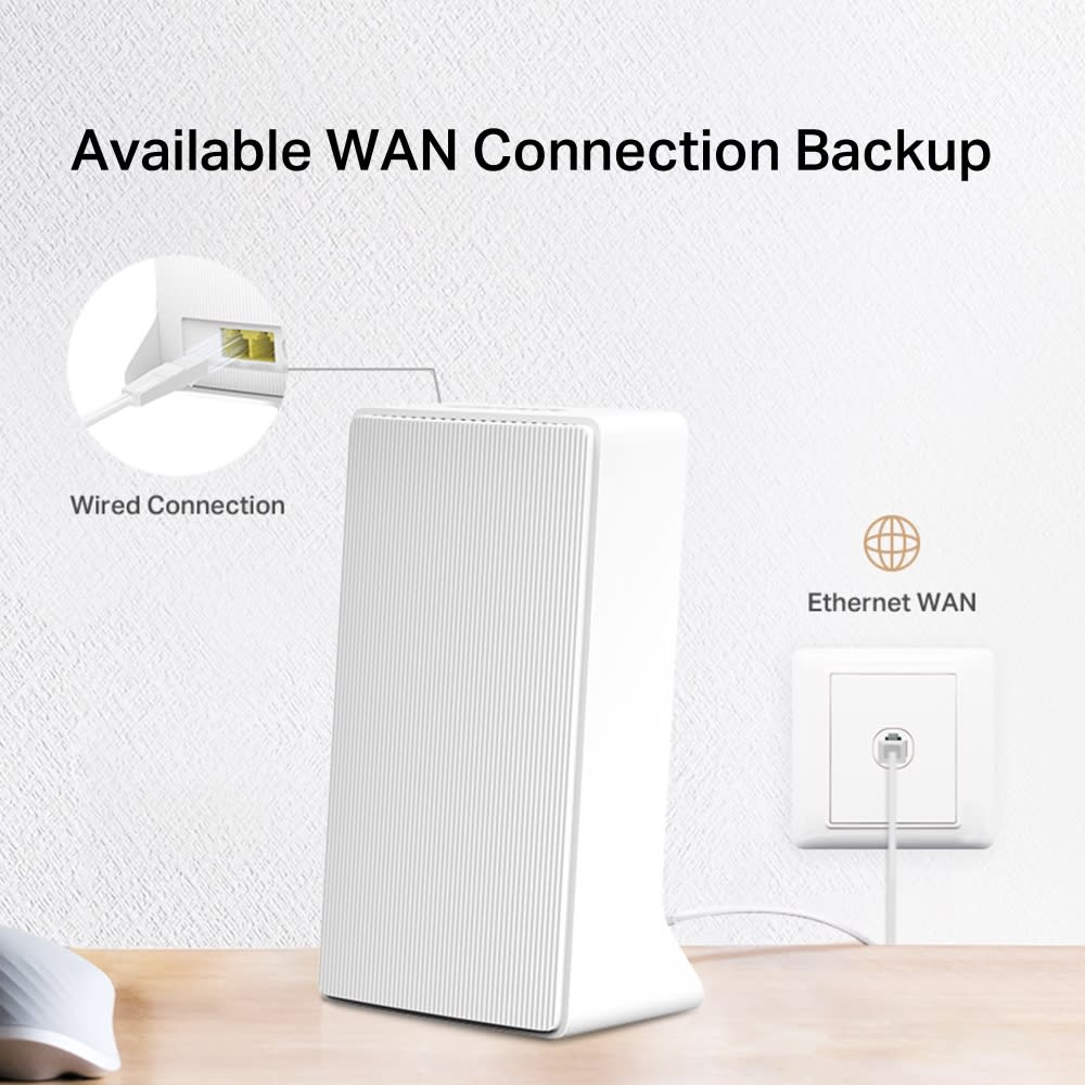 Router Inalámbrico Sim 4G LTE de 300Mbps 9V RJ45 Con alta velocidad 10/100 Mbps. MB110-4G5