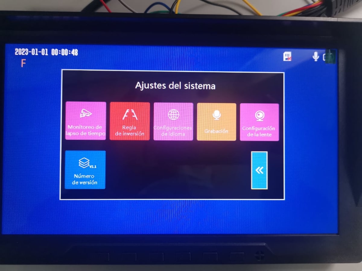 Kit BUS 12V~ 24V DVR  Pantalla 7 PULGADA  2 Camaras FHD Color Camion O Bus 1X15M 1X5M Max 128gb5