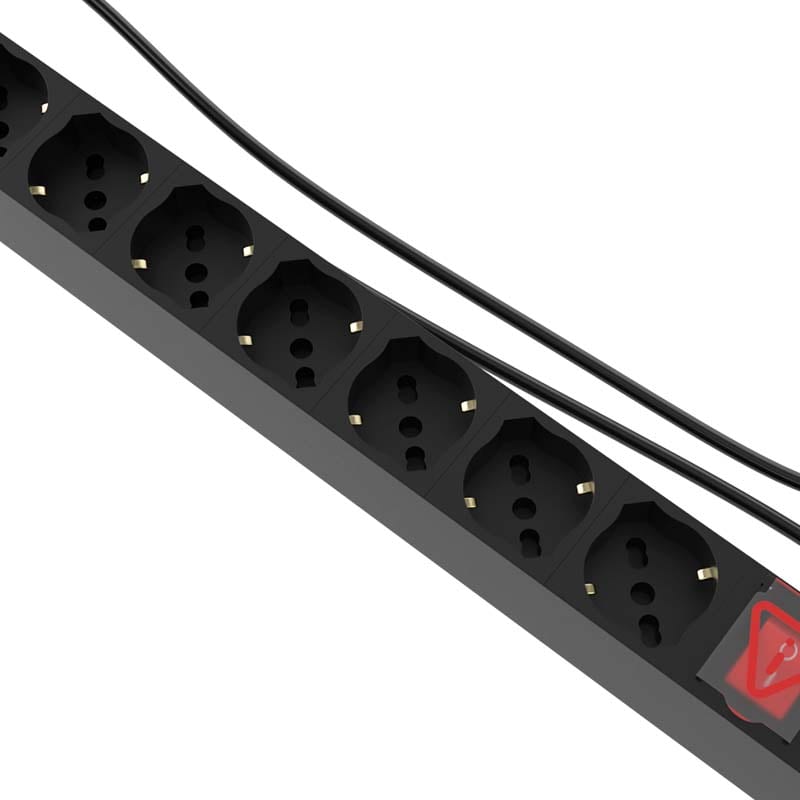 NEXXT PDU 8 TOMAS 1U 220V 16A CABLE 2MT MAX OUT 3500W CHILENO Regleta para montaje en bastidor5
