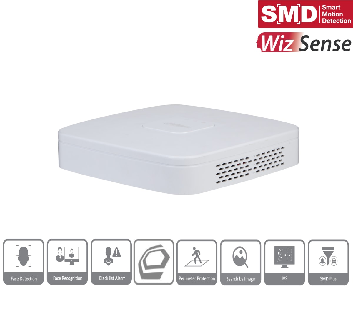 DHI-NVR2116-I2 NVR 16CH SIN POE SMD Plus Red WizSense inteligente AI H.265+ Max 10TB DAHUA 0