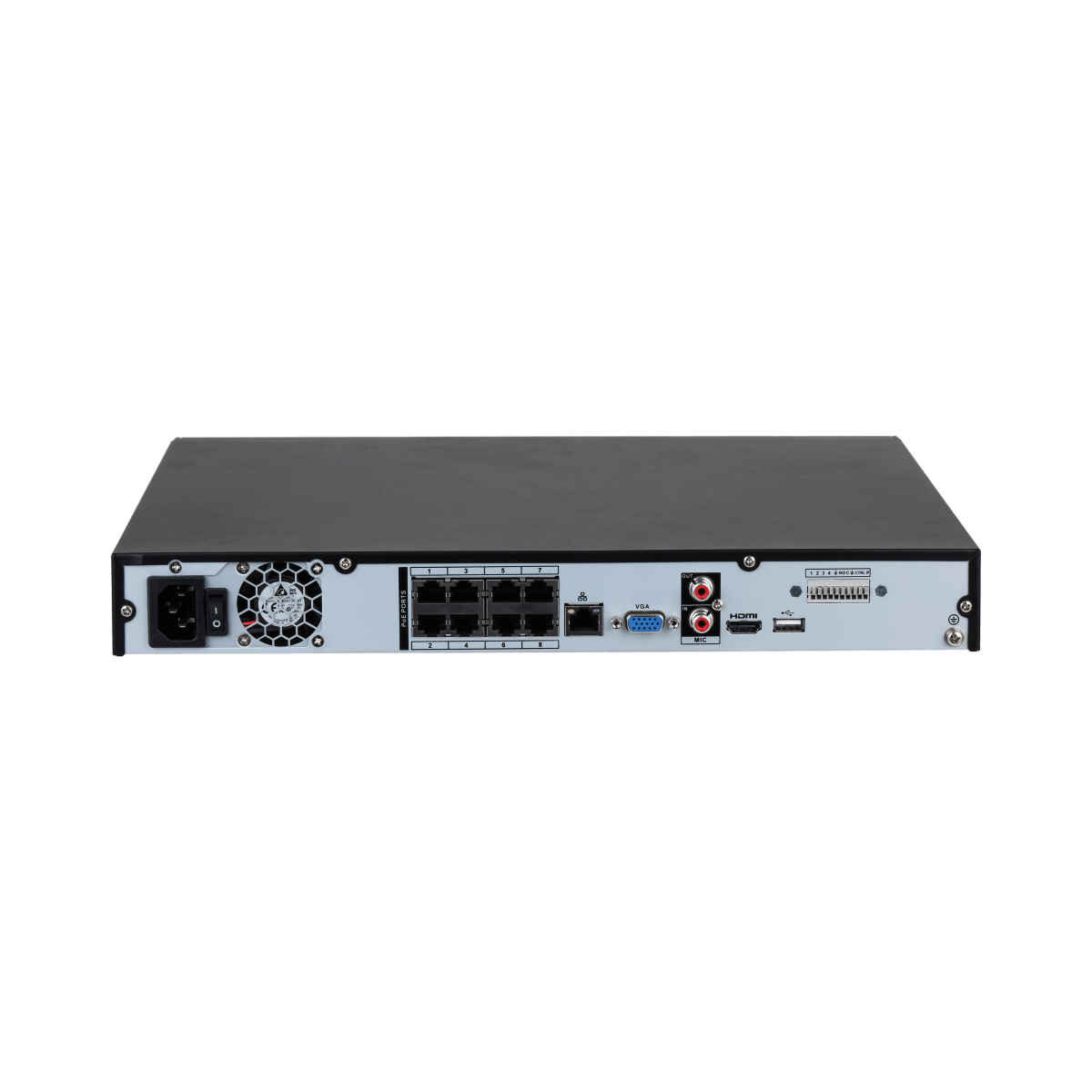 DHI-NVR4208-8P-EI NVR 8Ch 8POE 16MP/5K+ 2HDD hasta 16TB H.265+ MAX130W WIZSENSE SALIDA ALARMA DAHUA3