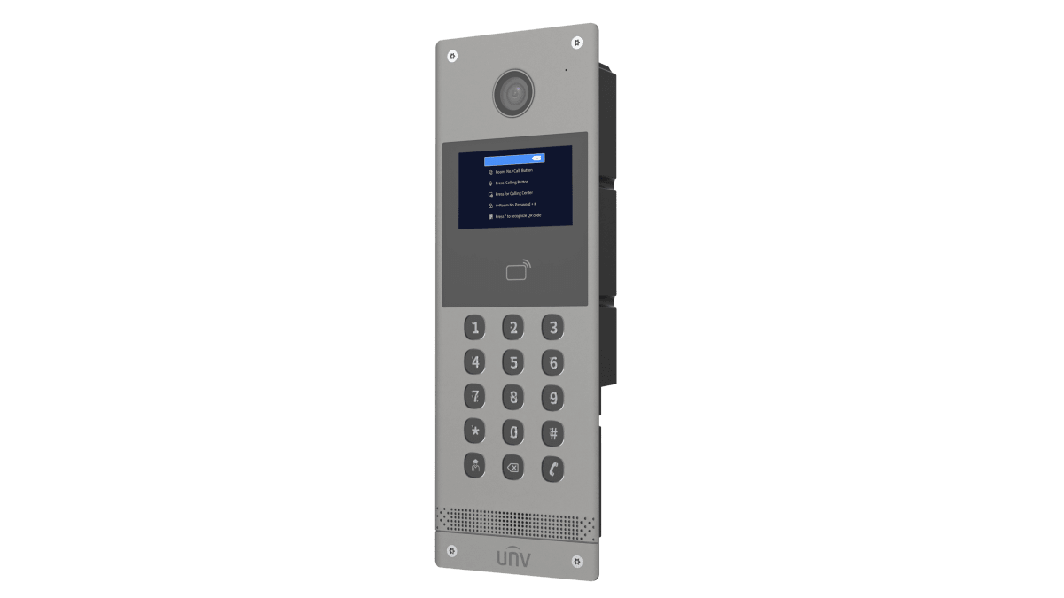 OEU-301S-HMKA VIDEO PORTERO/CITOFONO POE DEPATAMENTO MONITOR 3.97 Pulgada 15 BOTONES 13.56Mhz METAL IP65 UÑV3