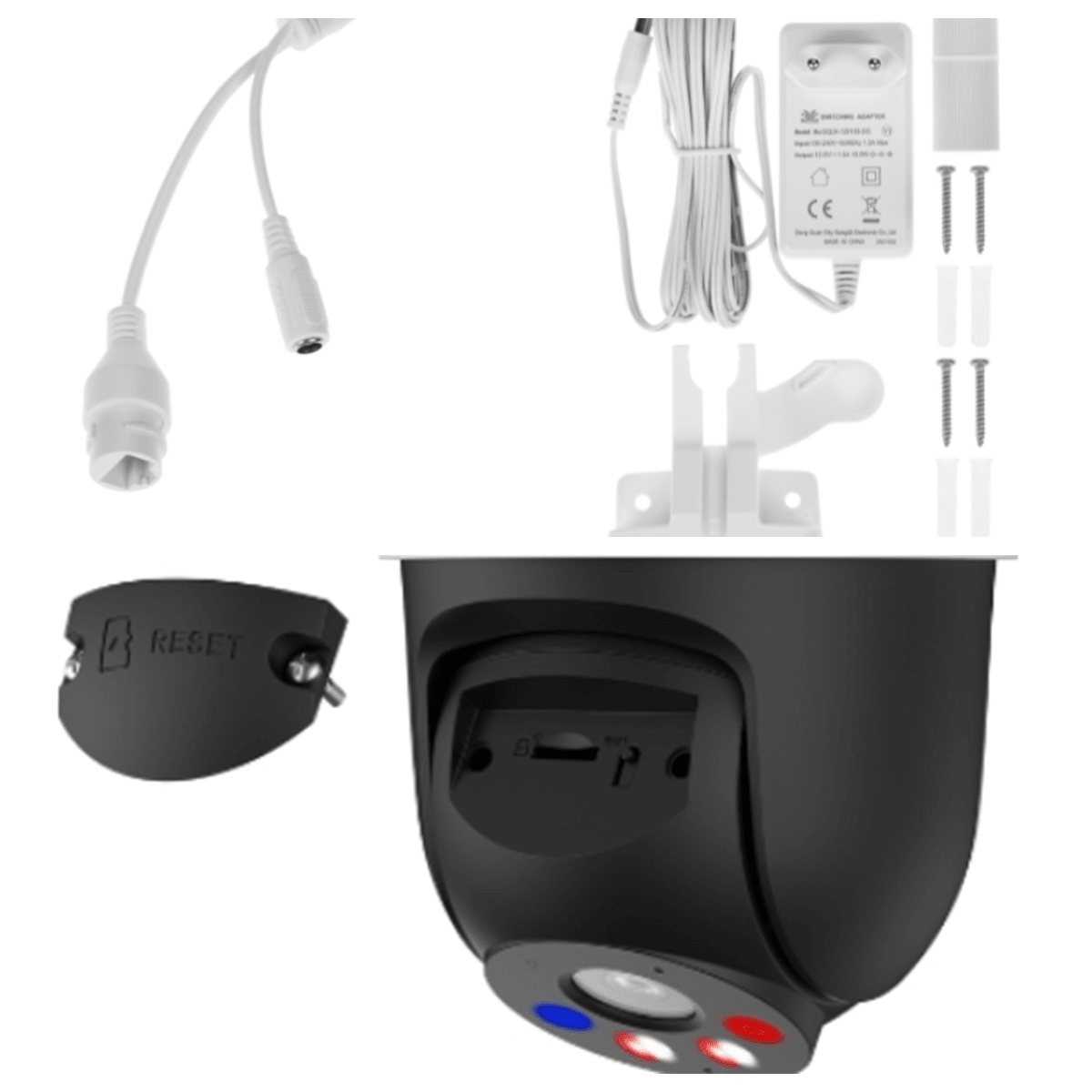 DH-IPC-P5DP-5F-PV CAMARA IP WIFI PT 5MP WIFI 2.8 Y 6MM DOBLES LENTE COLOR ALARMA AUDIO BIDIRECCIONAL 2.4G MAXI 256GB 12V8
