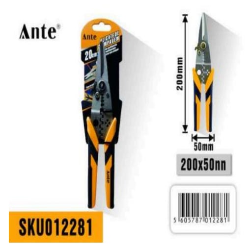 PELACABLES MULTIFUNCIOANL ALICATE 200*50*10MM WZ-838A MARCA: ANTE2