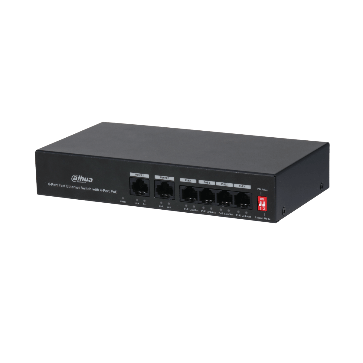 DH-PFS3006-4ET-36 6-Port Fast Ethernet Switch POE 30W with 10/100Mbps  4-Port PoE + 2-Port Uplink DAHUA2