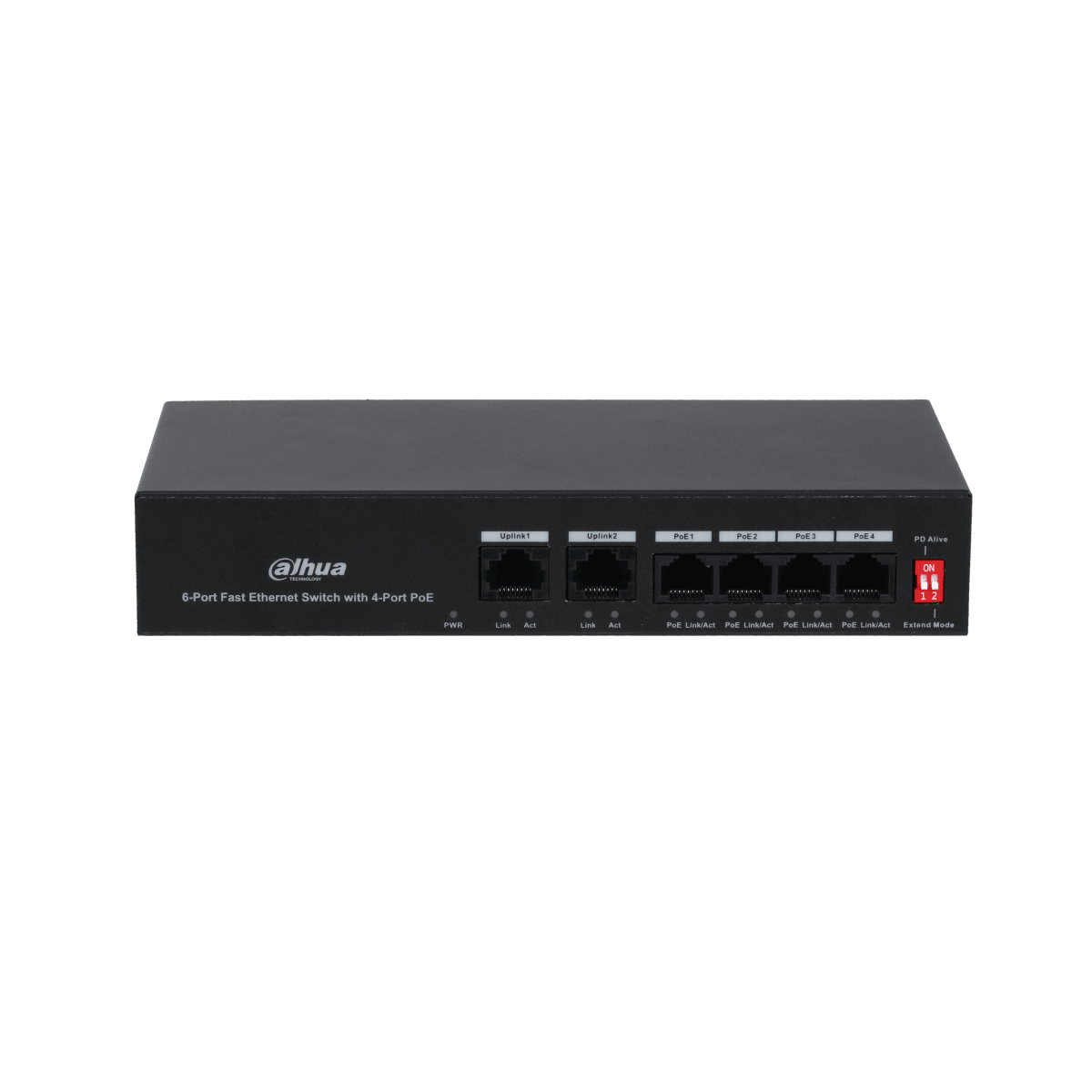 DH-PFS3006-4ET-36 6-Port Fast Ethernet Switch POE 30W with 10/100Mbps  4-Port PoE + 2-Port Uplink DAHUA3