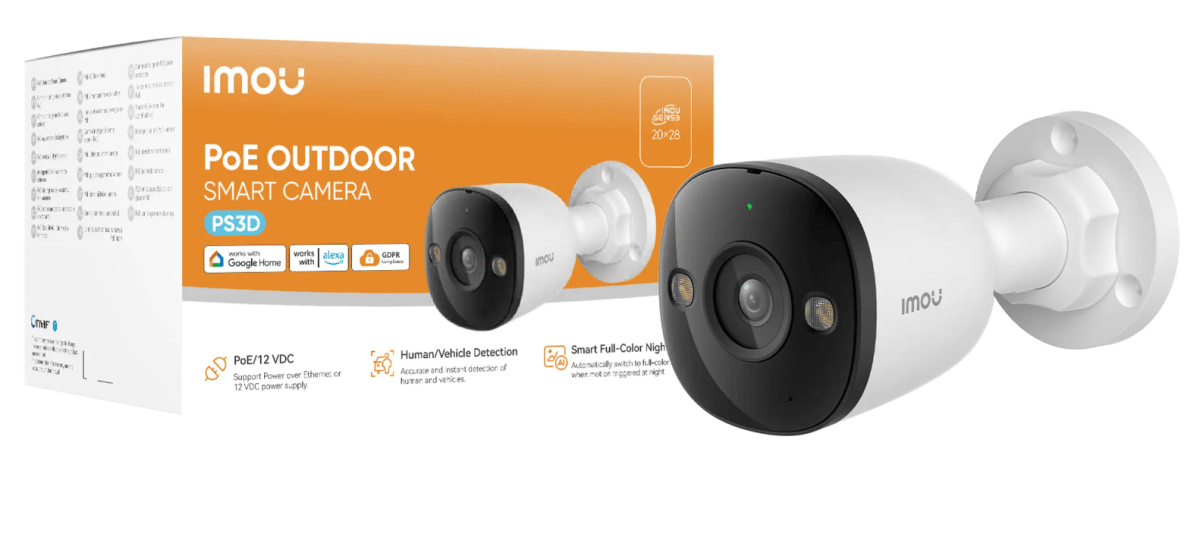 IPC-PS3DN-3M0 CAMARA BALA IP POE 3MP 2.8MM ONVIF MICROFONO FULLCOLOR AI MAX 512GB PLASTICA IMOU2