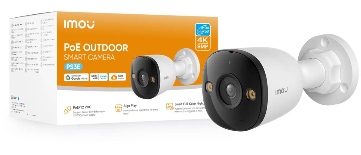 IPC-PS3EN-5M0 CAMARA BALA IP POE 5MP 2.8MM ONVIF MIC BIDIRECCIONAL FULLCOLOR AI MAX 512GB PLASTICA IMOU2