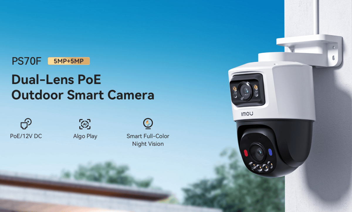 IPC-PS70FN-10M0 CAMARA PT IP POE DOBLE LENTES 5+5MP 3.6MM MIC BIDIRECIO FULLCOLOR AI 512GB PLAS IMOU 0