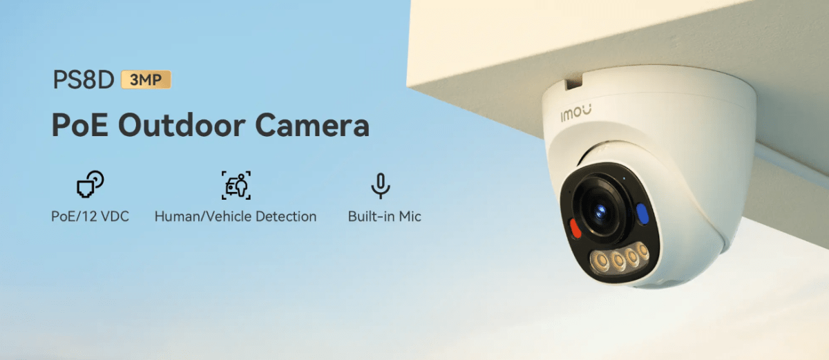 IPC-PS8DN-3V0 CAMARA DOMO IP POE 3MP 2.8MM MICROFONO FULLCOLOR AI ADVERTIR,512GB PLASTICA IMOU4