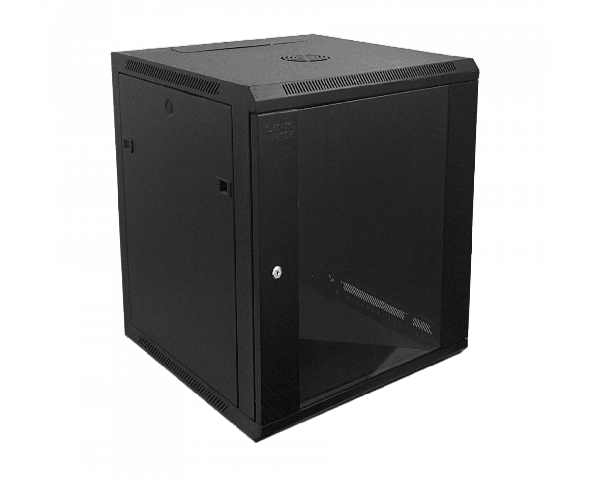 GABINETE RACK 12U FIJO A PARED Con Rueda Y BANDEJA METAL ACCESORIO 0