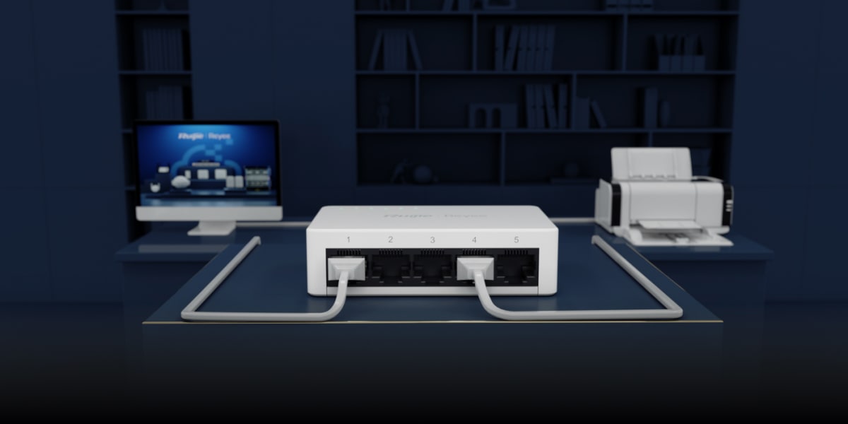 RG-ES05G-L Switch de 5 puertos, 10/100/1000 Mbps,No administrado, Sin PoE RUIJIE4