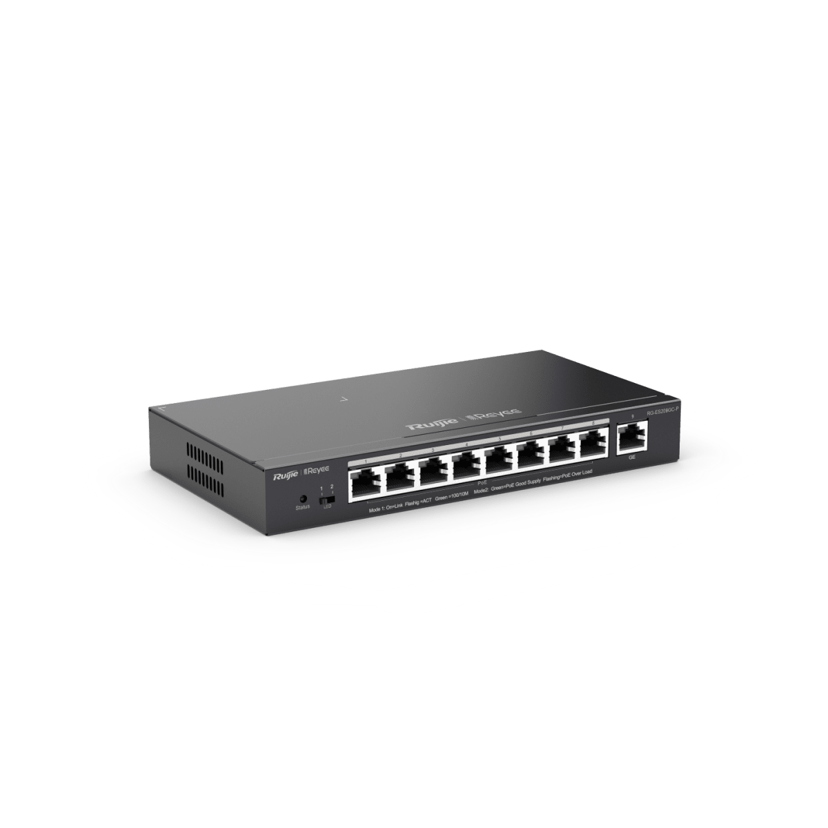 RG-ES209GC-P Switch POE NUBE Gigabit 9 Puertos , 8 puertos PoE/POE 1000Mbps + 1 GE 120W Ruijie3