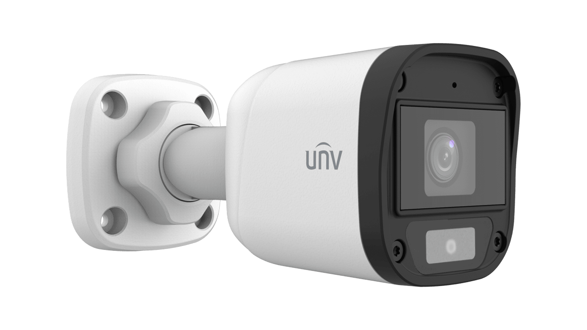 UAC-B115-AF28-W CAMARA BALA 5MP 2.8MM 20MT MICROFONO COLORHUNTER IP67 PLASTICA 12V 2A ANALOGA (Compatible DAHUA/HIKVISION) UÑV2