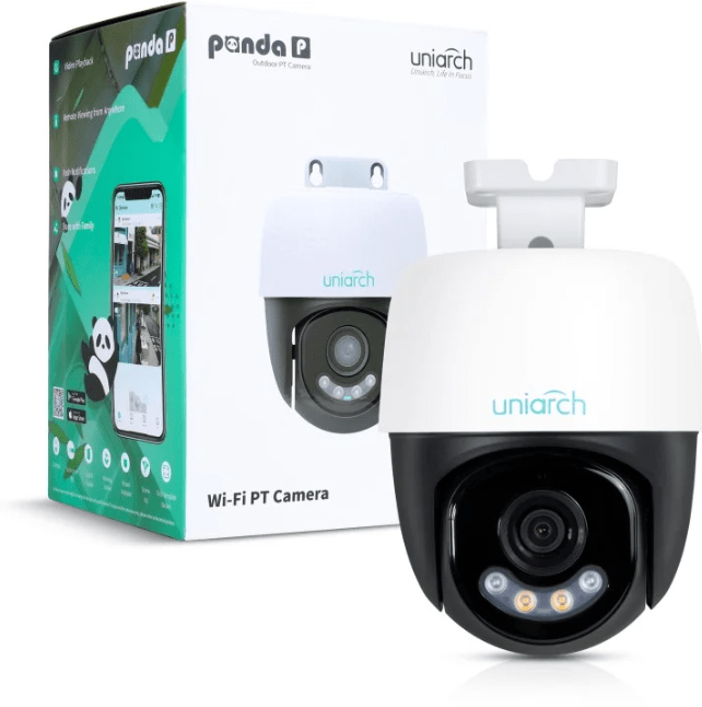 UHO-P2A-M3F4D CAMARA WIFI PT 3MP 4MM COLOR IR30MT SEGUIMIENTO AUDIO BIDIRECIONAL 512GB IP66 UNIARCH 2.4G2
