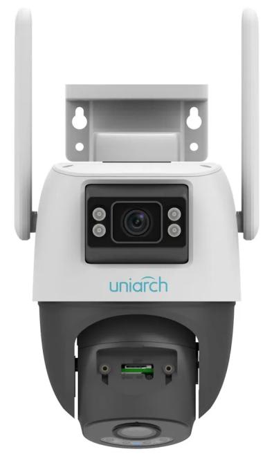 UHO-P2S-M33F34 CAMARA WIFI PT 3MP+3MP Doble Lentes 2.8MM COLOR IR30MT BIDIRECIONAL 512G IP66 UNIARCH4