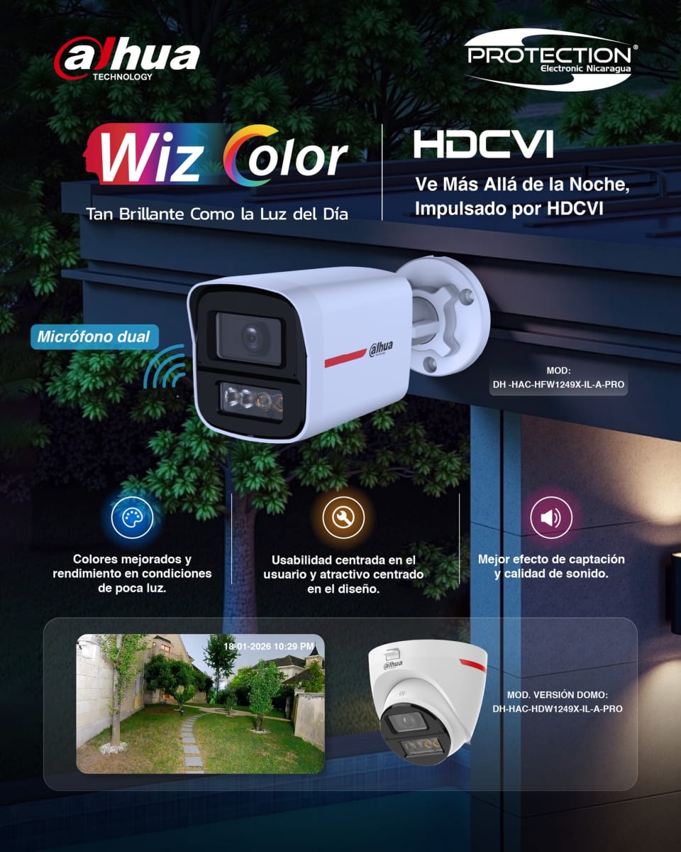 DH-HAC-HDW1249XN-IL-A-PRO-DIP CAMARA DOMO 2MP 2.8MM DOBLES MICROFONO DUAL LED WIZCOLOR 50MT IP67 PLASTICA+METAL ANALOGA DAHUA3