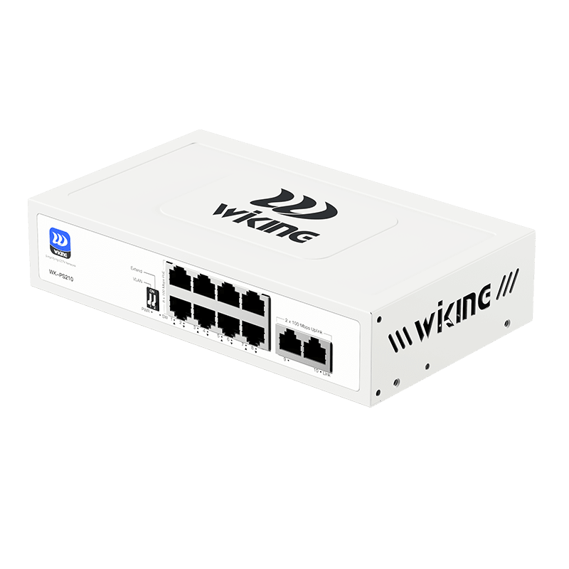 WK-PS210-V2 SWITCH POE 90W 8POE+2UPLINK 10/100Mbps,DC52V 50~60Hz,AC100-240V , 2Gbps  MARCA:WI-TEK 0