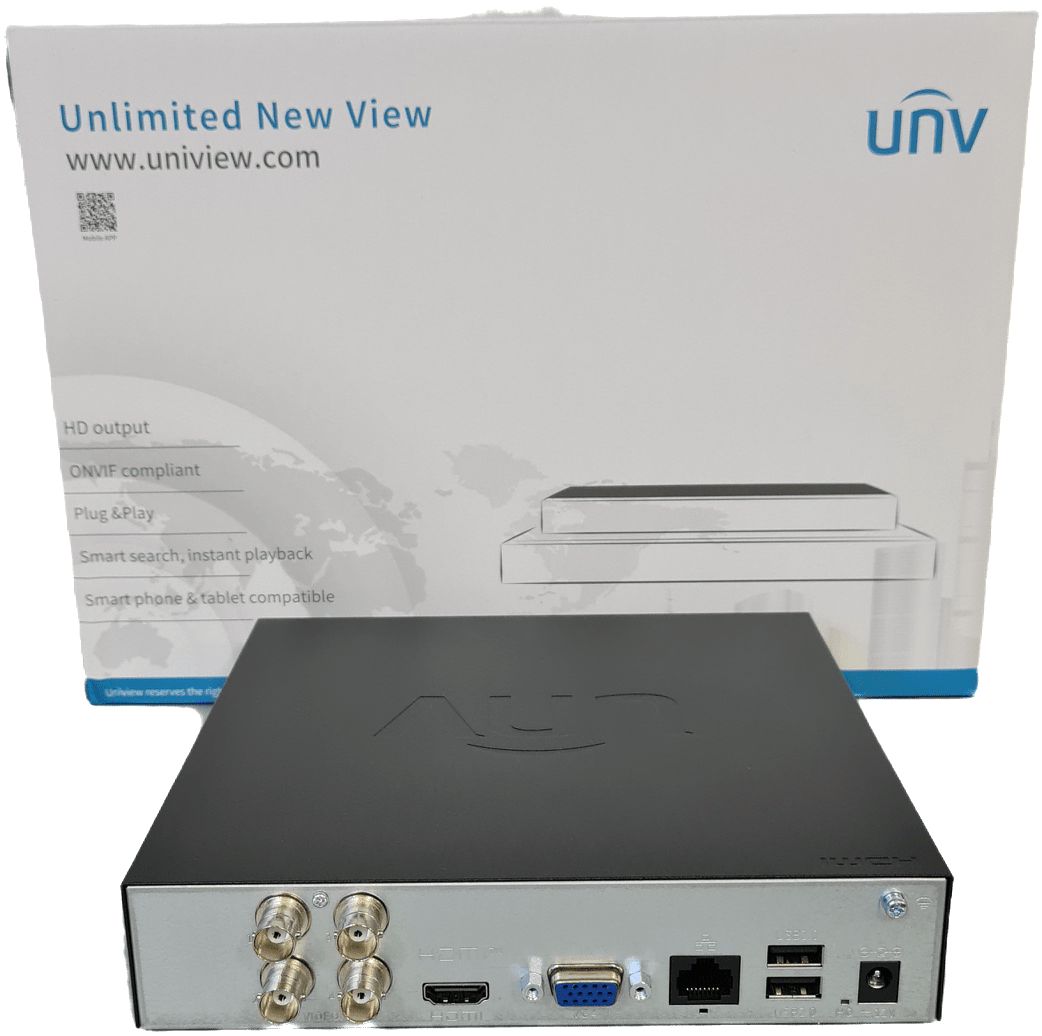 XVR301-04F XVR 4CH 1HDD 2MP,MAX 6CH 6MP IP MAX 6TB,ONVIF:HDCVI/AHD/TVI/CVBS/IP MARCA UÑV2
