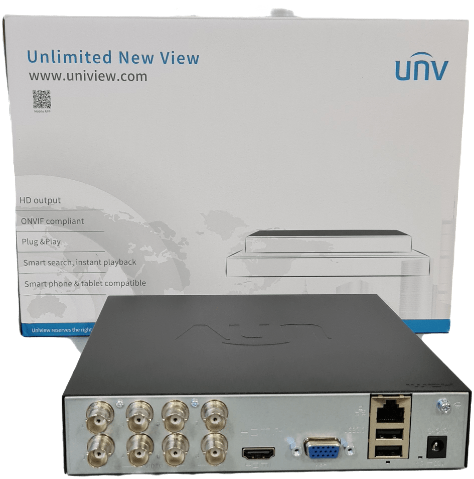 XVR301-08F XVR 8CH 1HDD 2MP, MAX 10CH 6MP IP, MAX 6TB,ONVIF : HDCVI/AHD/TVI/CVBS/IP,MARCA UÑV2