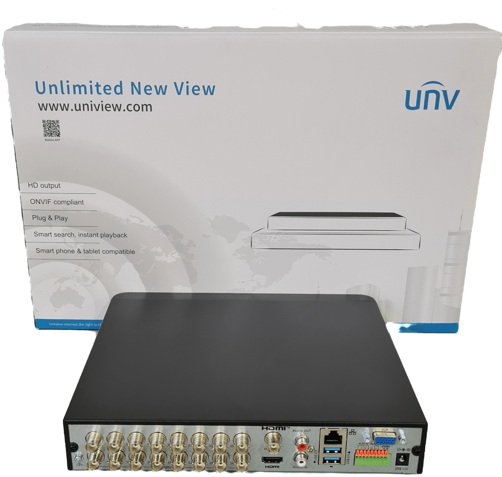 XVR301-16Q3 XVR 16CH 1HDD 8MP/N,MAX 24CH 8MP IP,MAX 16TB,ONVIF,1000Mbps,MARCA UÑV 0