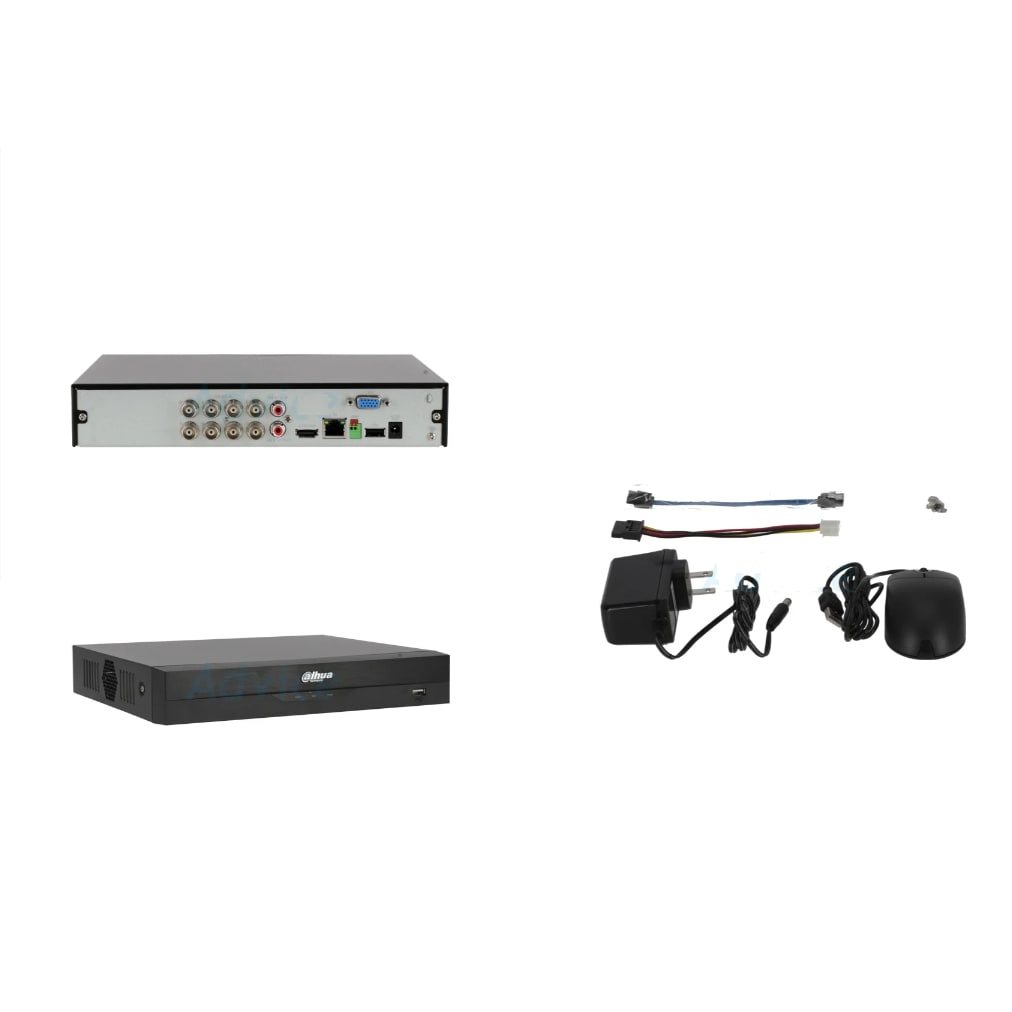 DH-XVR4108HS-I XVR LITE 8CH 1HDD WizSense Max 1080N/720P, IP Max 10CH y 6MP , Con Vendilador2