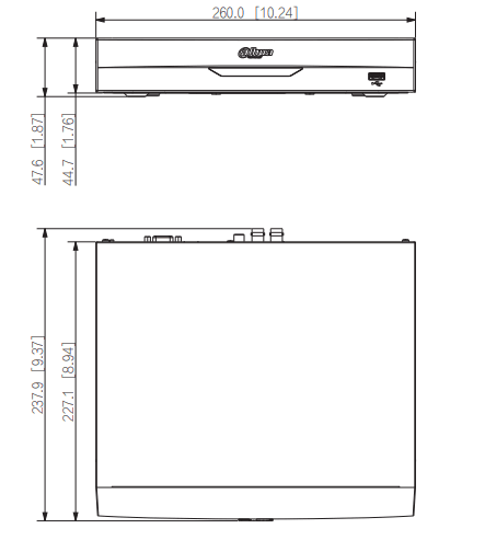 DH-XVR5104HS-4KL-I3 XVR 4CH 1HDD WizSense SMD Max 4K,IA, Max 8CH IP,HDCVI/AHD/TVI/CVB7