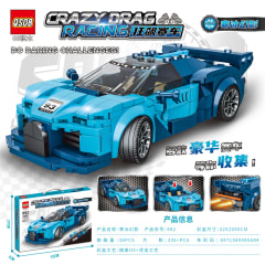 Auto de carreras Drag Racing Azul modelo 892