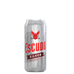 CERVEZA ESCUDO SILVER LATA 470CC