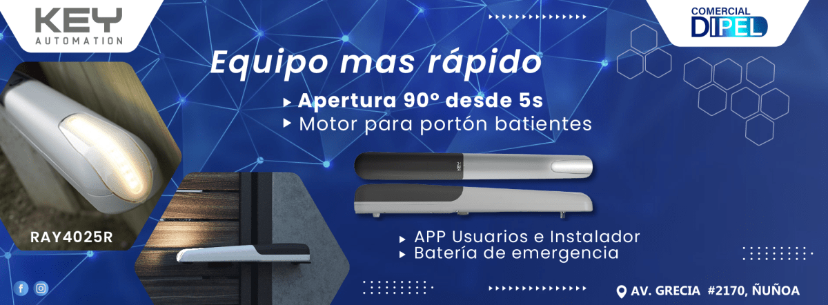 Motor para portón batientes