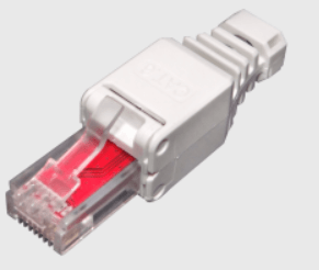 RJ45 MACHO UTP AUTO-PUNCHABLE CAT6  UNIFILAR/MULTIFILAR CONECTOR BLANCO