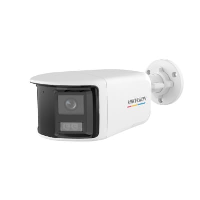 CAMARA TVI 3K LUZ 40M SMART HYBRID LIGHT DUAL LENS 180° COLORVU IP67 130DB WDR AUDIO MIC DS-2CE12KF3