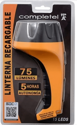 LINTERNA LED RECARGABLE 15 LEDS CRC-15L