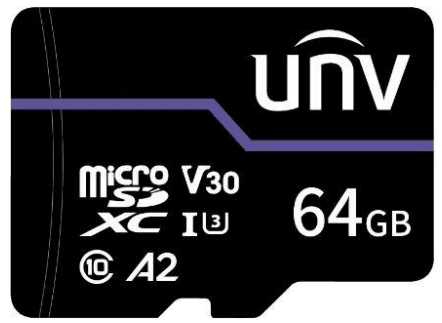 MEMORIA MICRO SD UNIVIEW TF-64G-T-L BLUE CARD1