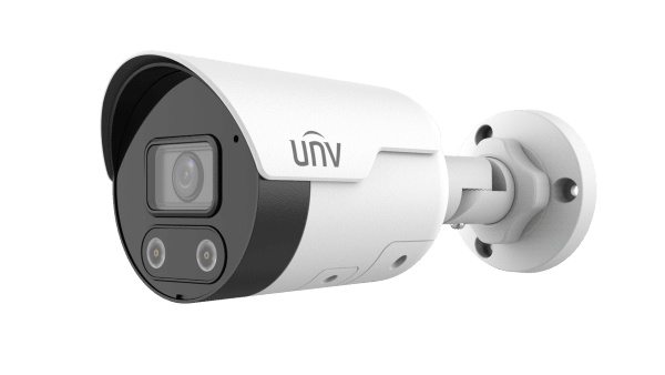 UNV CÁMARA IP BALA IPC2124LE-ADF28KMC-WL 4MP COLORHUNTER DUAL LIGHT 30MT MICRÓFONO ALTAVOZ IP67 POE1