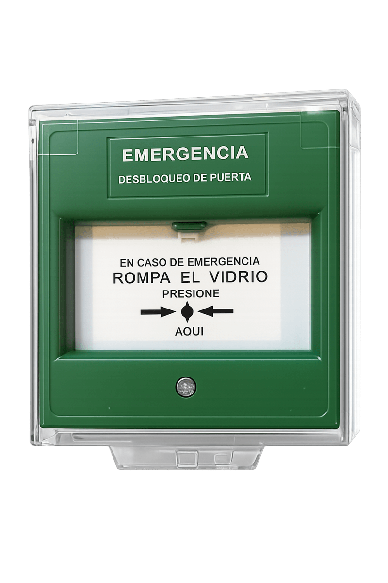 PULSADOR EMERGENCIA RESTAURABLE CON TAPA1