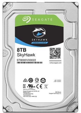 DISCO DURO SEAGATE 8TB SKYHAWK VIDEO VIGILANCIA 24/7 ST8000VX0091