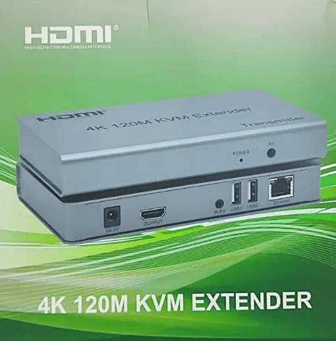 4K(8MP)EXTENSOR DE VIDEO A HDMI USB POR UTP RED 120MT,(60MT 4K-70~120MT 2MP)3