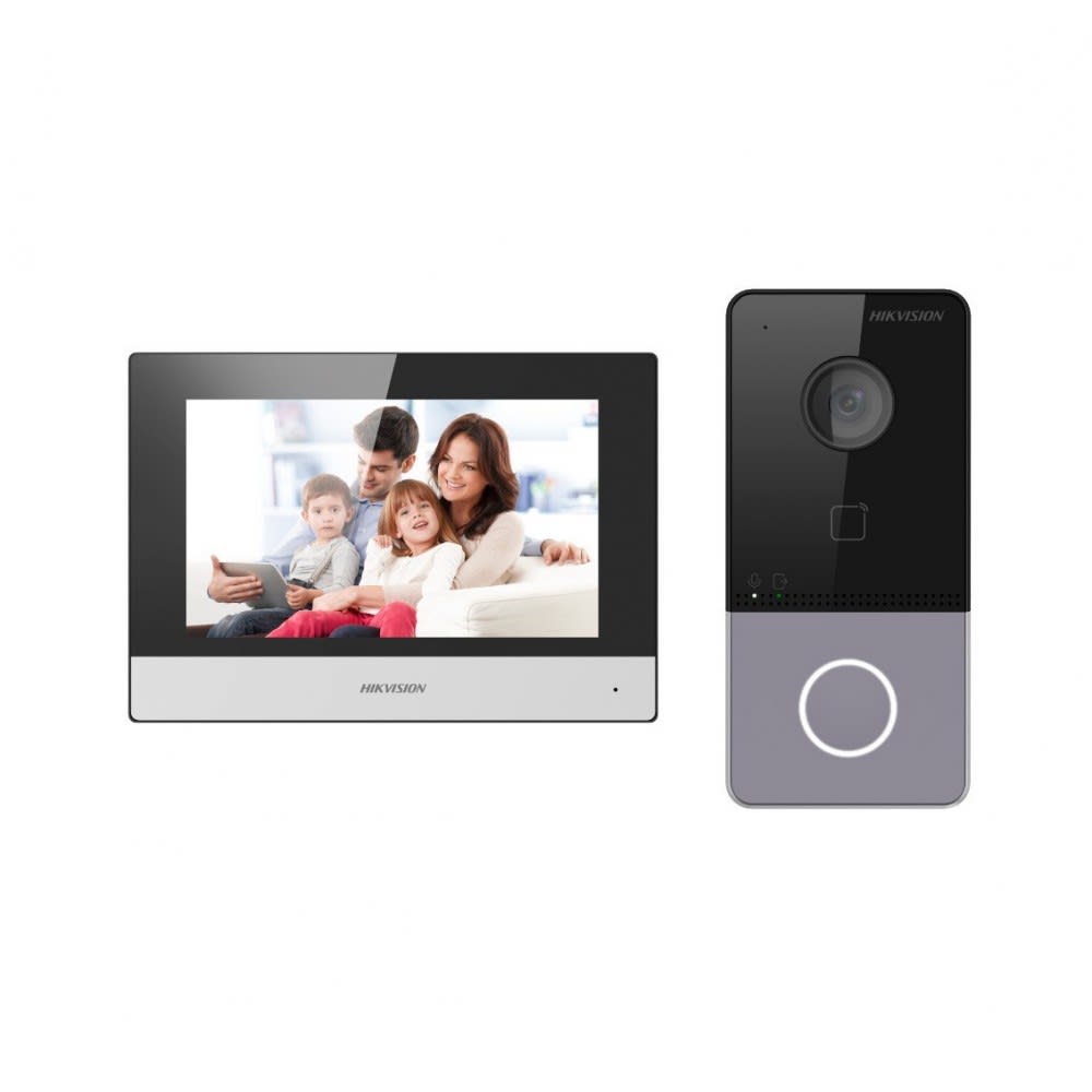KIT IP VIDEO PORTERO DIGITAL TOTAL WIFI DS-KIS603-P (C)( DS-KV6113-WPE1, DS-KH6320-WTE1)1
