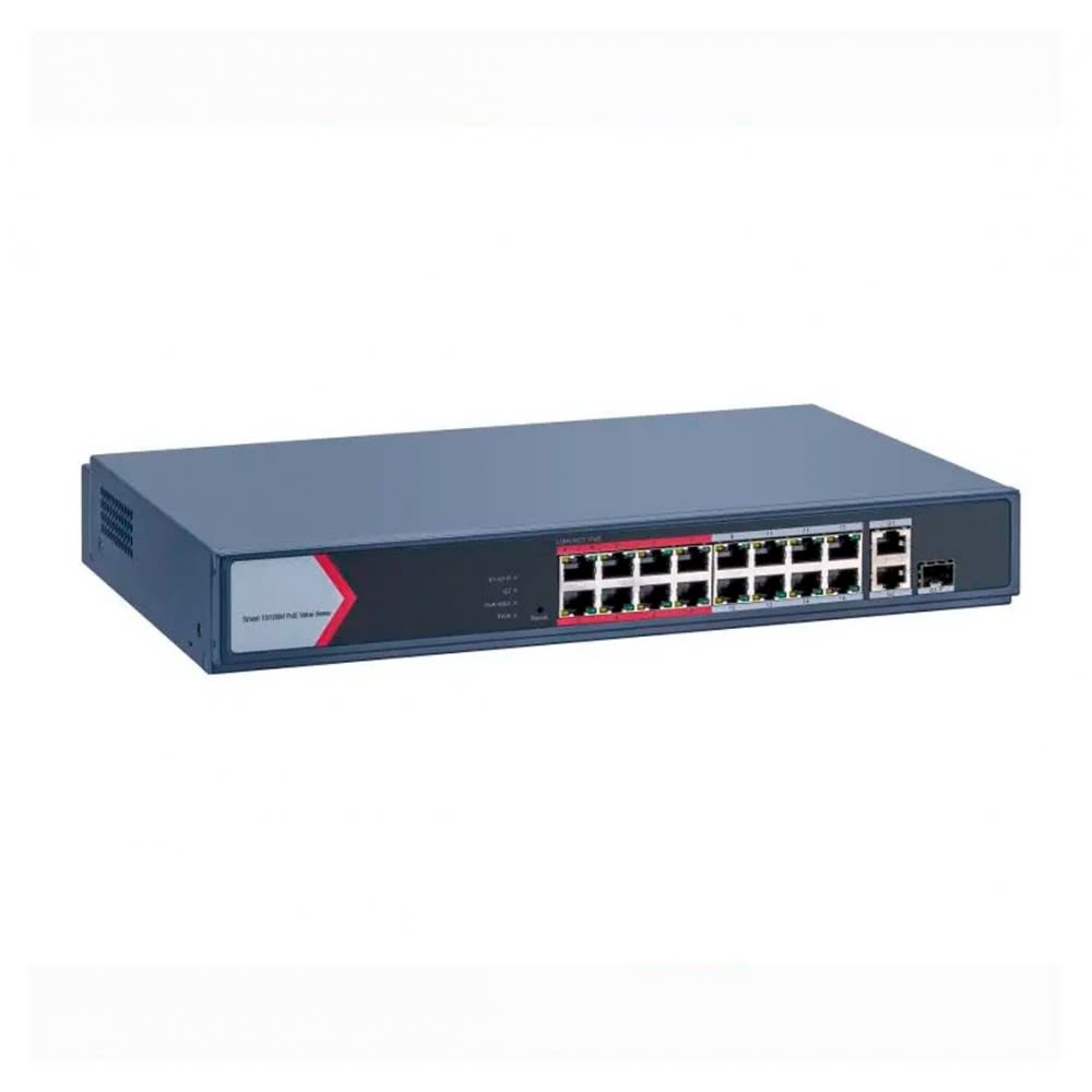 SWITCH 16FE POE +1GE + 1SFP SMART DS-3E1318P-EI/M HIKVISION1