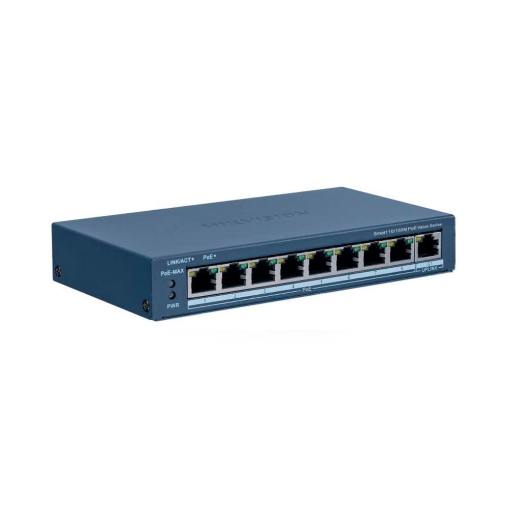 SWITCH 8FE POE + 1GE SMART DS-3E1309P-EI/M HIKVISION1