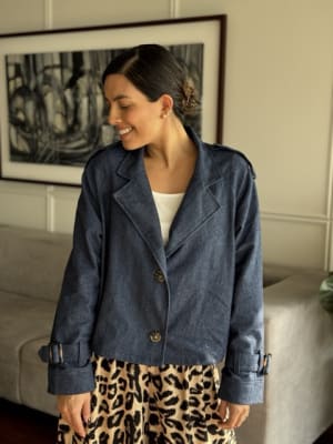 TRENCH CORTO SIENNA