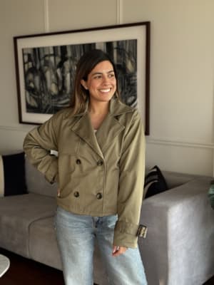 TRENCH CORTO TESSY